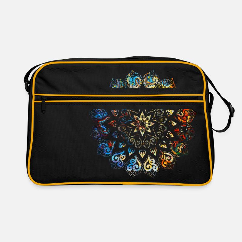 Mandala - Sac Retro - noir/or