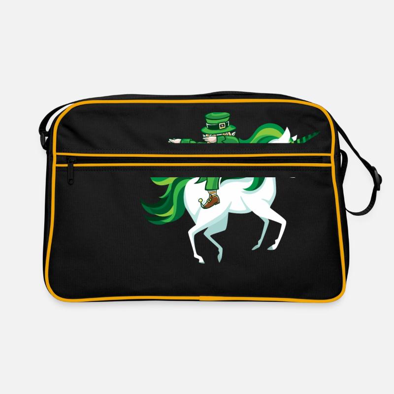 St. Patrick's unicorn dab leprechaun gift funny Retro Bag