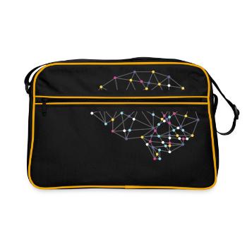 Tee-shirt intelligent pour les gens intelligents - Sac Retro - noir/or - Devant