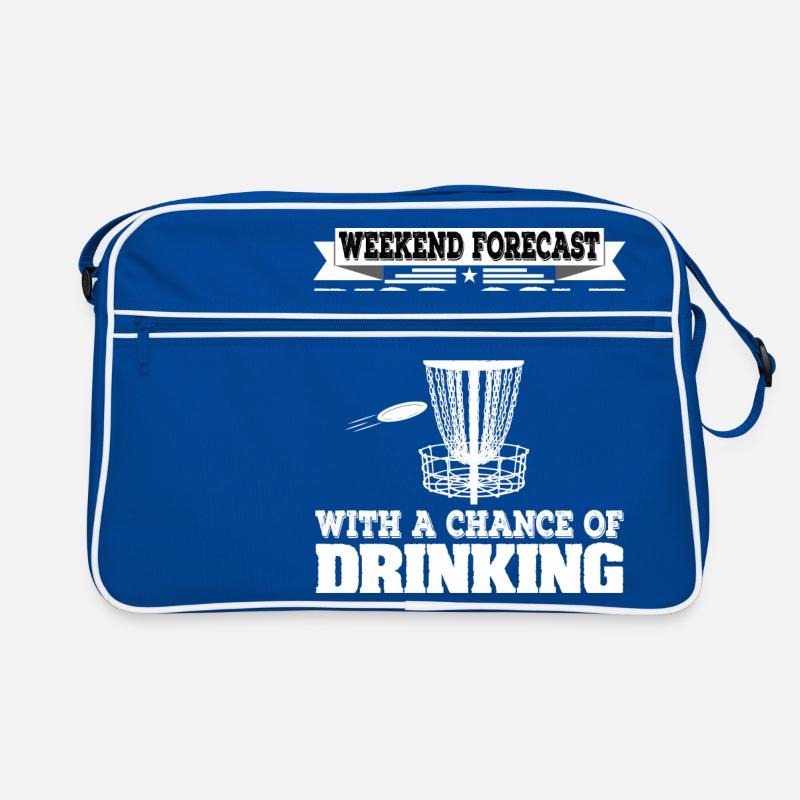 Prévisions de week-end Disc Golf avec une chance Sac Retro