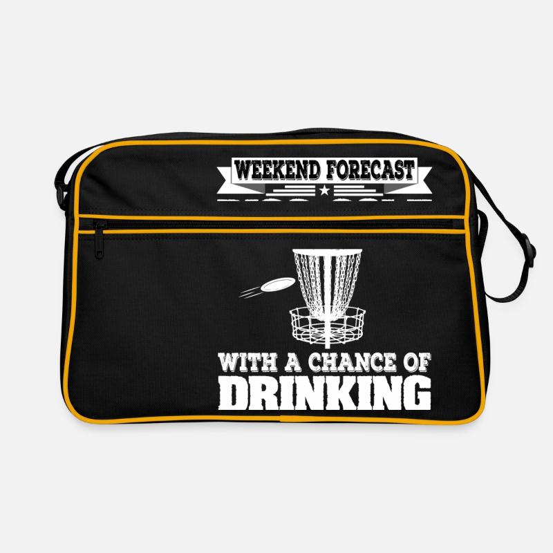 Prévisions de week-end Disc Golf avec une chance Sac Retro