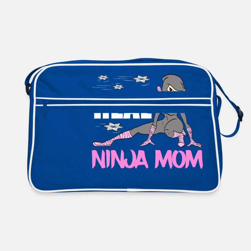 Echte Ninja Mama Karate Kampfkunst Fechter Ninja Retro Tasche