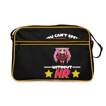 Employment Hire Worker Staff Company Design Spell - Retro Bag - black/gold - Front
