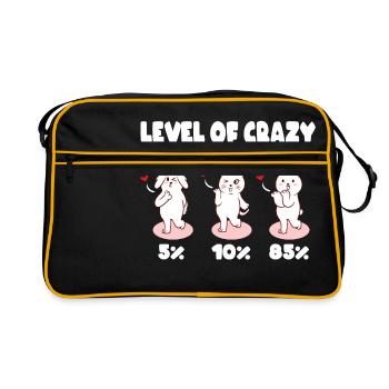 Nagetier Insane Prozentsatz Sammlung Titel - Retro Tasche - Schwarz/Gold - Vorne