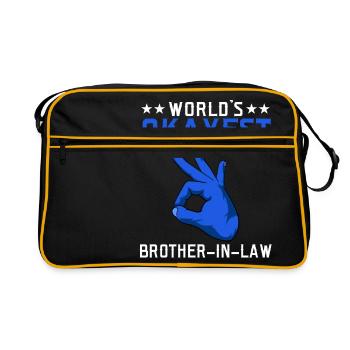 Relative Sister Brother Sibling Collection - Retro Bag - black/gold - Front