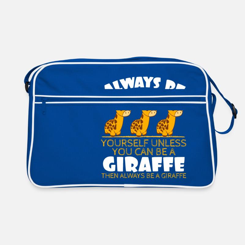 Große langhalsige Tiere Flecken Sammlung immer Retro Tasche