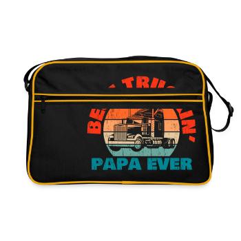Bonne Fête des Pères Papa Travel Load Apparel - Sac Retro - noir/or - Devant