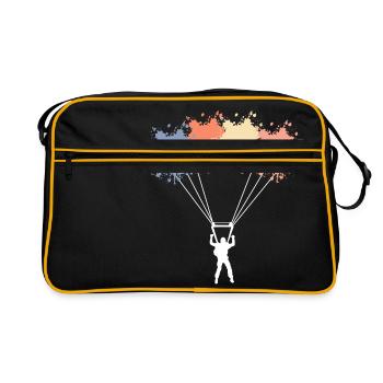 Belle chemise for the Flying T-shirt Design Plane - Sac Retro - noir/or - Devant