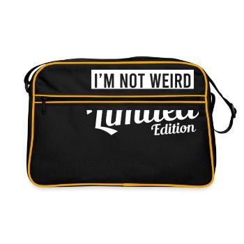 I'm Weird I'm Limited Edition T-shirt Design - Sac Retro - noir/or - Devant