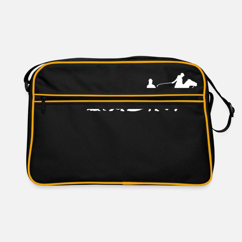 Evolution Das Leben ist besser mit Pferdedesign Retro Tasche