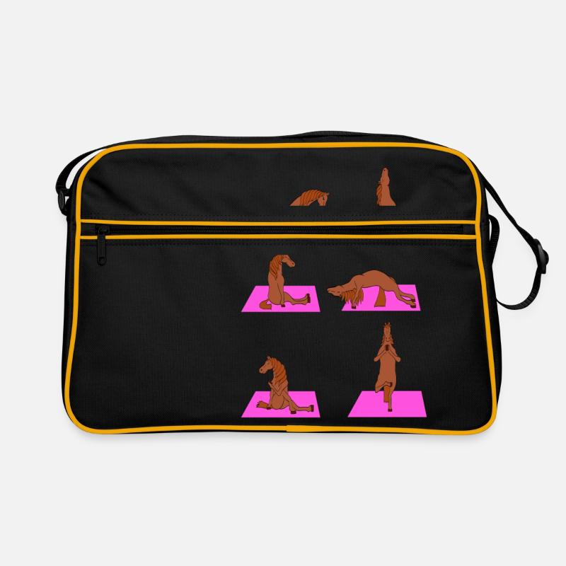 Yoga Leben ist besser mit Pferde Design Horsing Retro Tasche