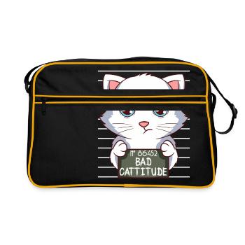 Investigation Feline Feral Claws Arrogant 66452 - Retro Bag - black/gold - Front