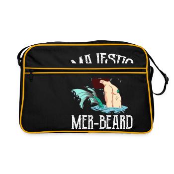 Soin du visage au poisson Heard Beard Moustache - Sac Retro - noir/or - Devant