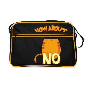 Que diriez-vous pas mignon félin sauvage Meow - Sac Retro - noir/or - Devant