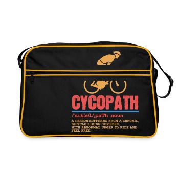 Bike Ride Travel Exercise Healthy Lifestyle - Retro Bag - black/gold - Front