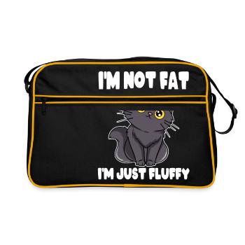 Meow persan in surpoids obese grand grand je ne - Sac Retro - noir/or - Devant