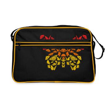 High heels for butterfly lovers and design - Sac Retro - noir/or - Devant