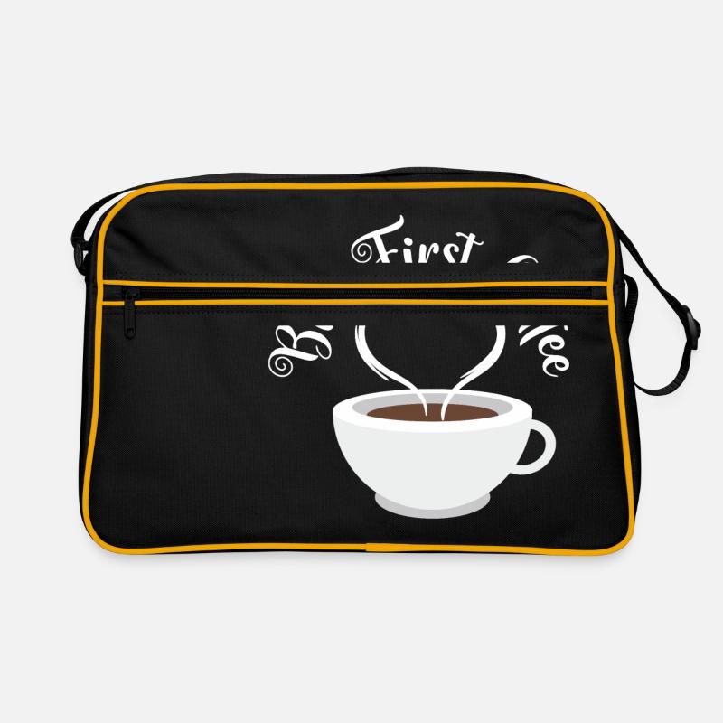 Conception of T-shirt de café de petit déjeuner Sac Retro