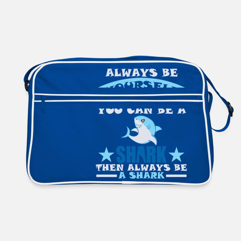 Sei immer du selbst, es sei denn, du kannst dann ein Hai sein Retro Tasche