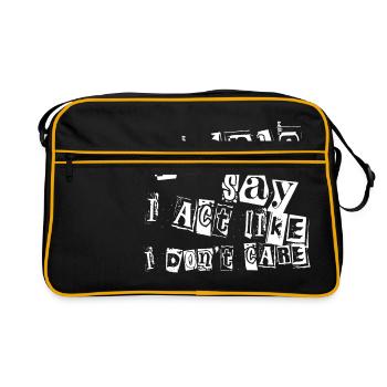 Sarcastic Mock Tease Sarcasm Bitterness T-shirt - Sac Retro - noir/or - Devant