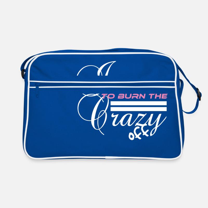 Nice Running Tee For Runners With Saying "I Run Retro Tasche