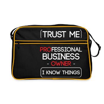 Make me trust, I am a professional business owner - Sac Retro - noir/or - Devant