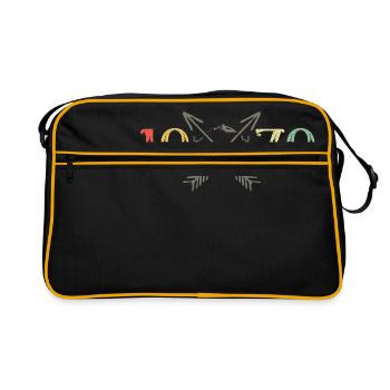 Classique Vintage 1979 Design T-shirt Design - Sac Retro - noir/or - Devant
