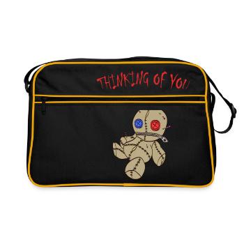 En pensant à vous, la dépression tue la - Sac Retro - noir/or - Devant