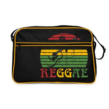 Instrument acoustique de genre reggae avec une - Sac Retro - noir/or - Devant