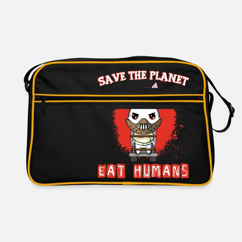 Vegane Tierrechtskleidung zum Tag der Erde Retro Tasche