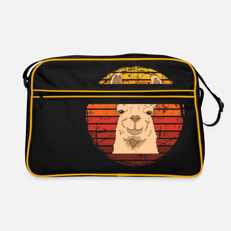 Alpaca Shirt With A Cute Retro Vintage Image Of Retro Bag