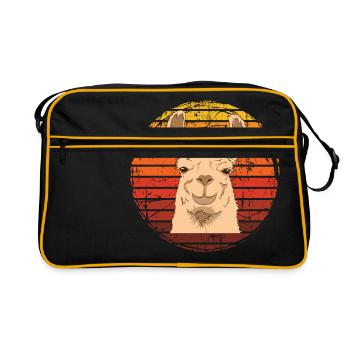 Chemise en alpaga avec une image vintage rétro - Sac Retro - noir/or - Devant