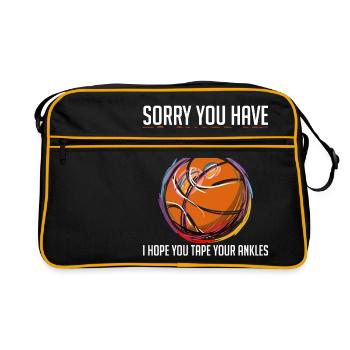 League Shoot Ring T-shirt Design Sorry You Have - Retro Bag - black/gold - Front