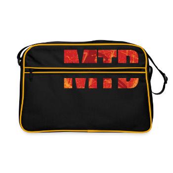 Vélo de voyage exercice de style de vie sain - Sac Retro - noir/or - Devant