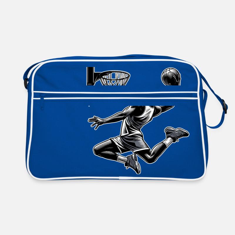 Basketball Dunking Geschenk Retro Tasche