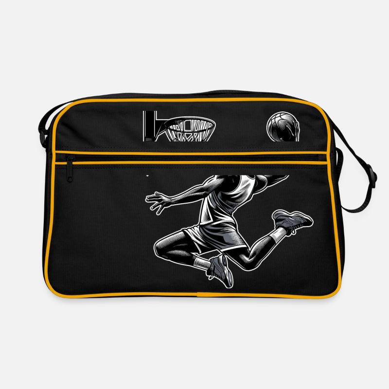 Basketball Dunking Gift Retro Bag