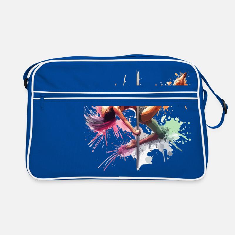 Pole Dance Dynamik Farben Poledance Geschenk Retro Tasche