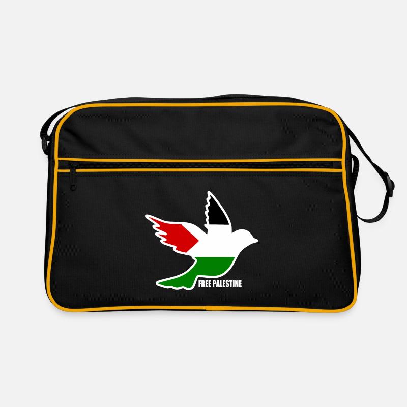 Free palestine Retro Bag