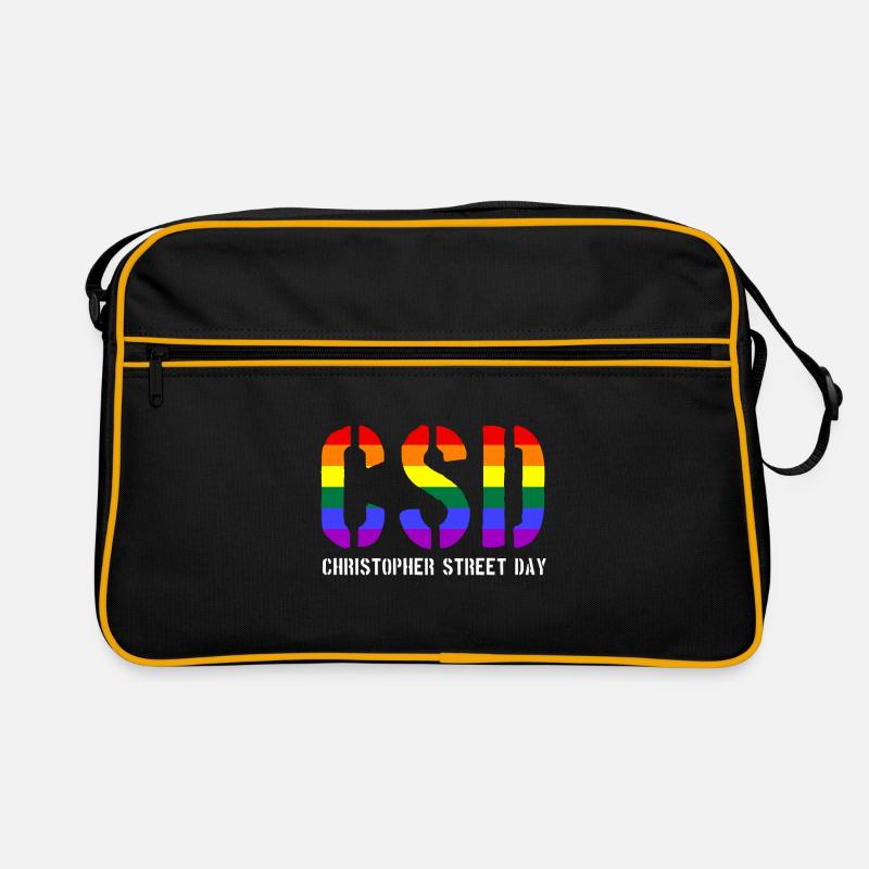 CSD - Christopher Street Day - Gay Pride - LGBT Retro Tasche