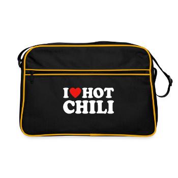 I Love Hot Chili - Retro Bag - black/gold - Front