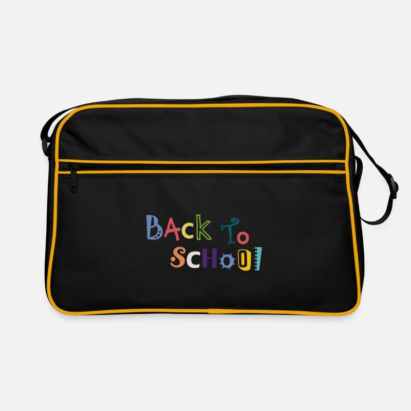 back to school Retro Tasche