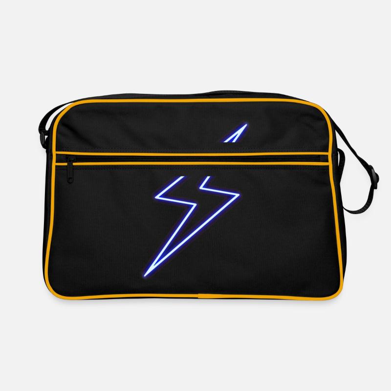 Neon Lightning Bolt Retro Bag