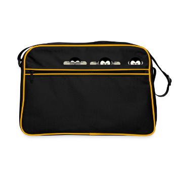 3 singes - Sac Retro - noir/or - Devant