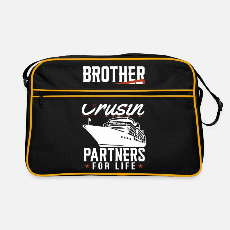 Kreuzfahrt - Retro Tasche - Schwarz/Gold