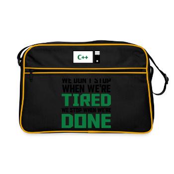 I'm A Programmer I Write Code Computer Scientist A - Retro Tasche - Schwarz/Gold - Vorne