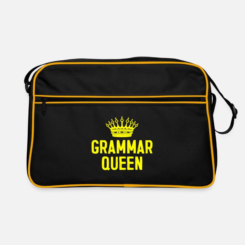 Grammar queen cadeau enseignante professeur professeur Sac Retro
