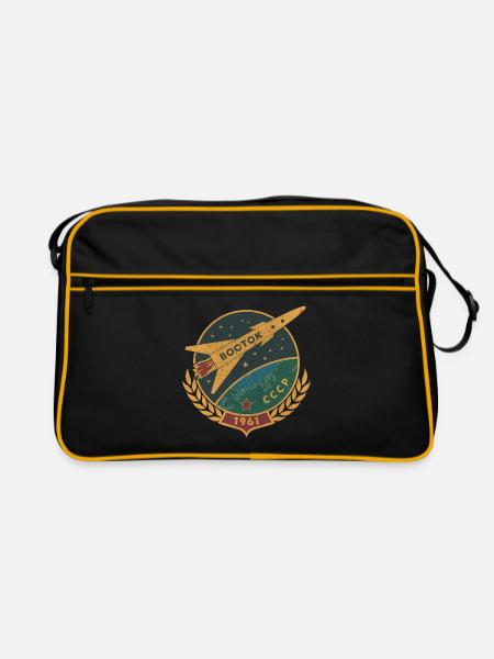 Vostok Gagarine Spoutnik Espace Russie Astronaute - Sac Retro - noir/or - Devant