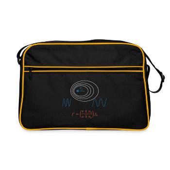 Physique Doppler effet cadeau physicien arbre - Sac Retro - noir/or - Devant