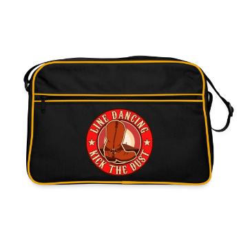 Line Dancing Kick The Dust Square Dance Western - Retro Bag - black/gold - Front