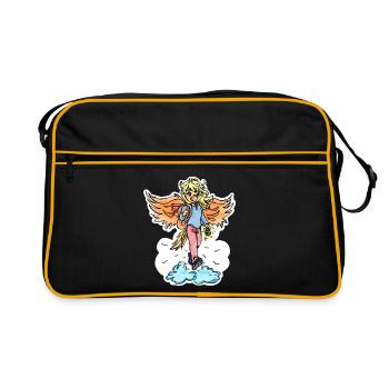 Cloud migration - Retro Bag - black/gold - Front